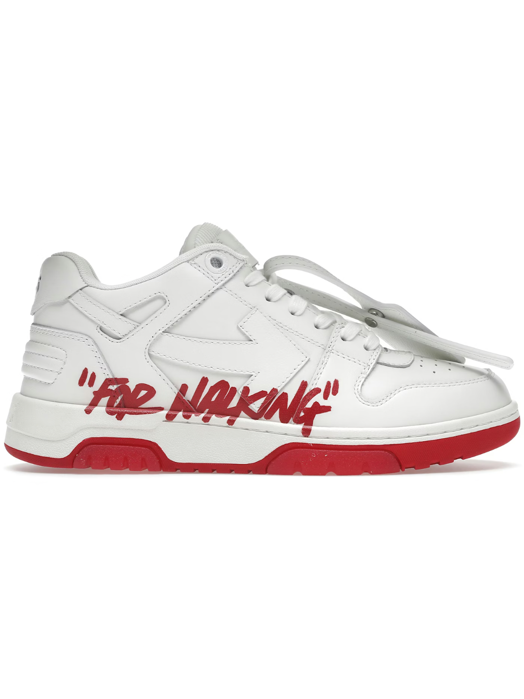 OFF-WHITE Out Of Office OOO Low For Walking White Red