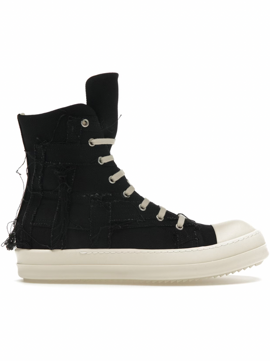 Rick Owens DRKSHDW Luxor Slashed High Black Milk