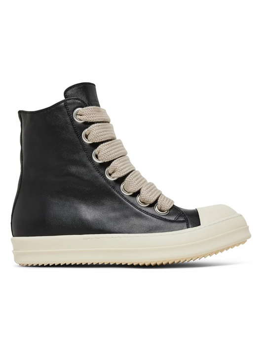 Rick Owens DRKSHDW Jumbo Lace High Top Black Milk
