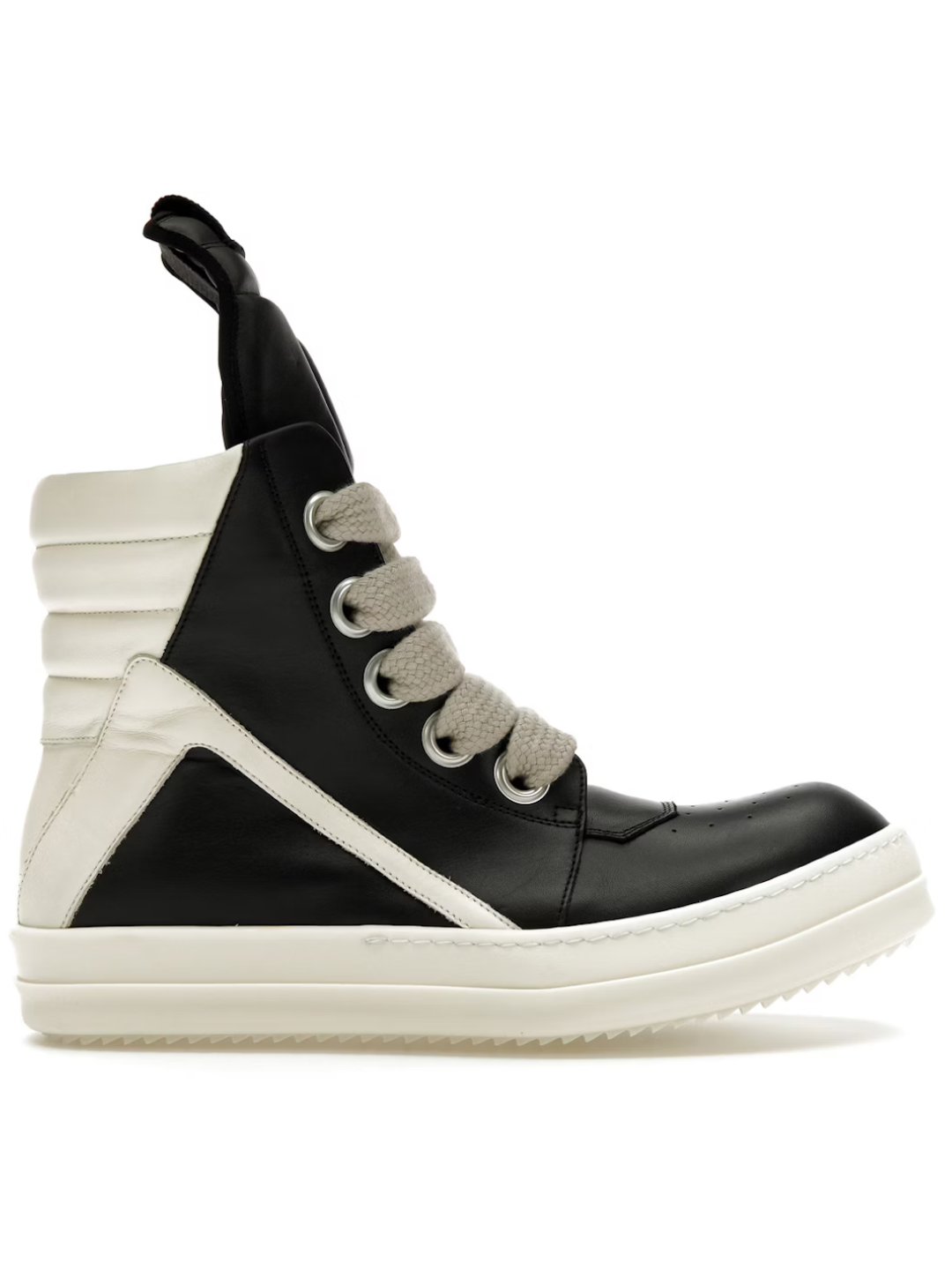 Rick Owens DRKSHDW Jumbo Lace High Top Black Milk