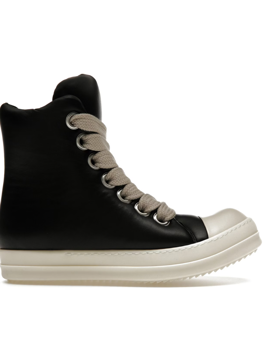 Rick Owens Jumbo Lace Padded High Black Milk