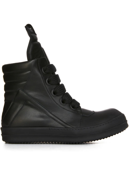 Rick Owens Wmns Lido Jumbo Laced Geobasket High Black