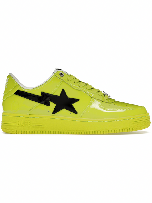 A Bathing Ape Bape Sta #2 Yellow Patent