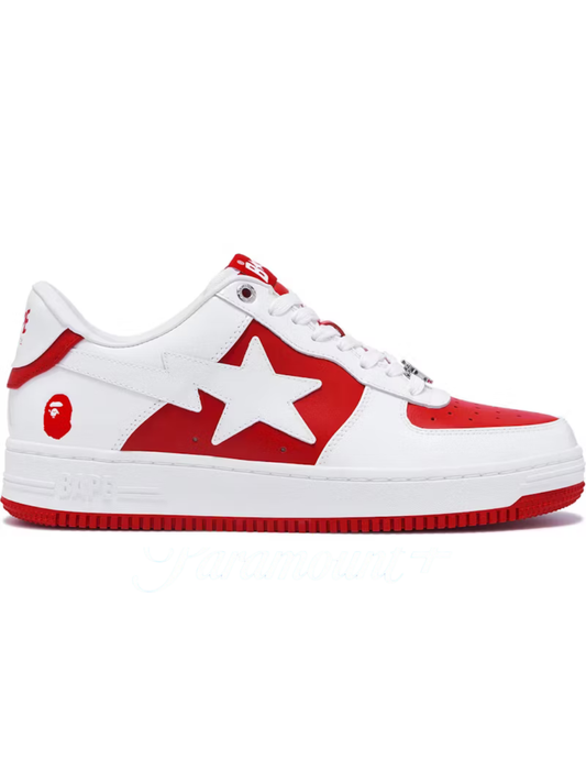 A Bathing Ape BAPE Sta Low Bapesta #6 Red