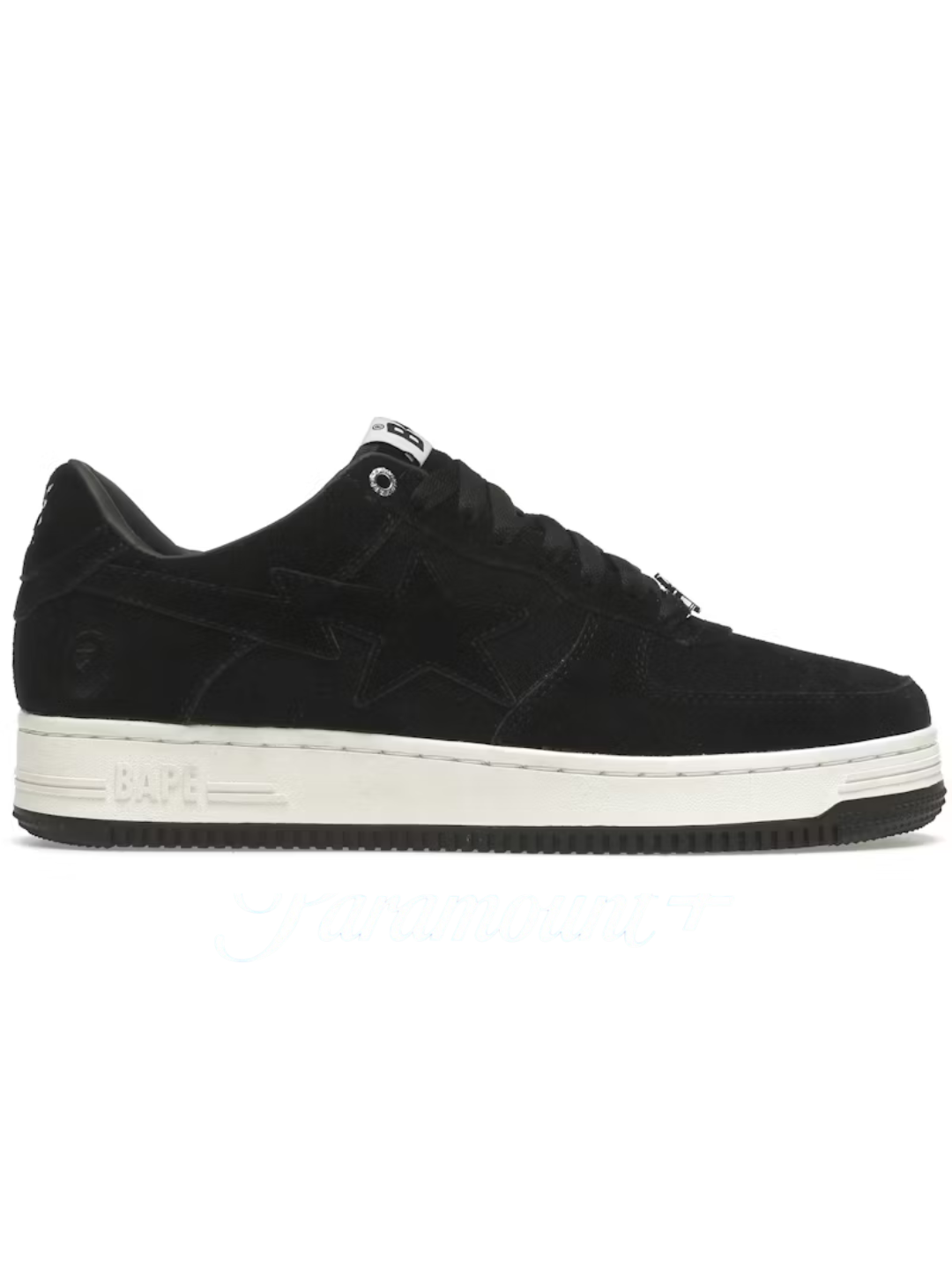 A Bathing Ape Bape Sta Low Black Suede