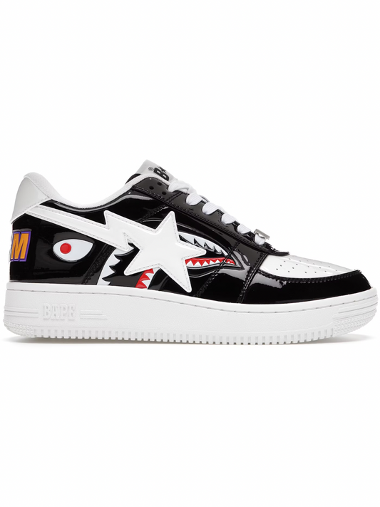 A Bathing Ape Bape Sta Low Color Block Shark Black