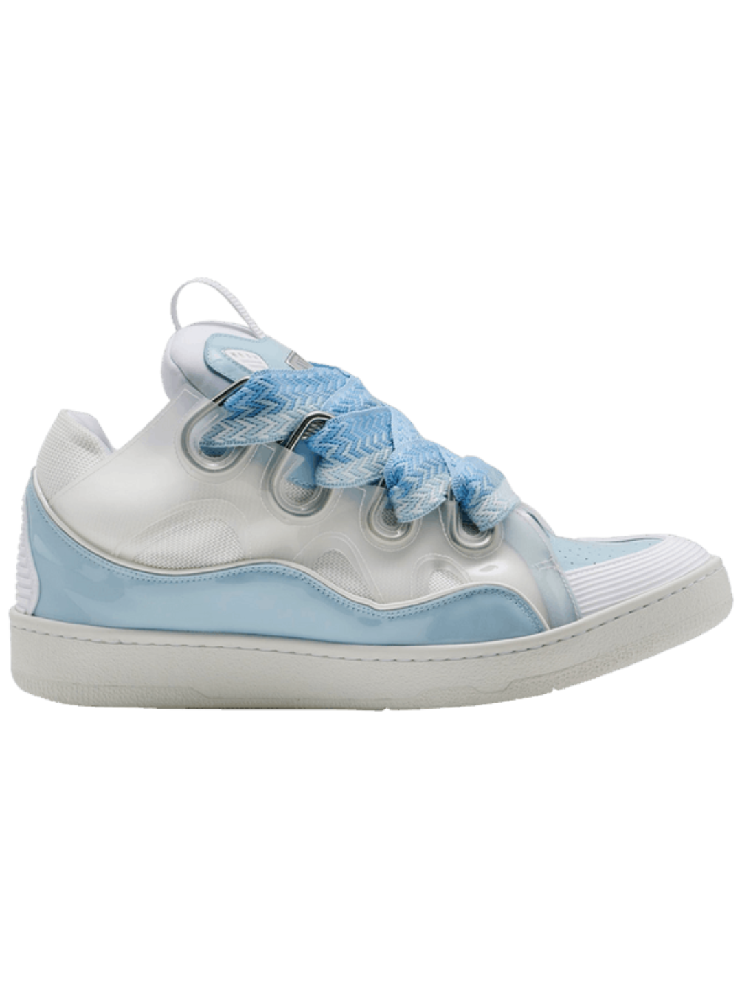 Lanvin Curb Sneaker White Light Blue