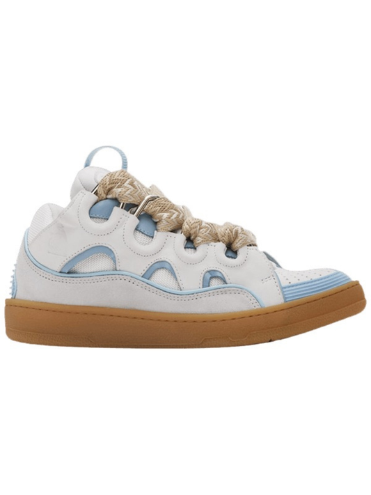 Lanvin Curb Sneaker White Sky Blue SSENSE Exclusive