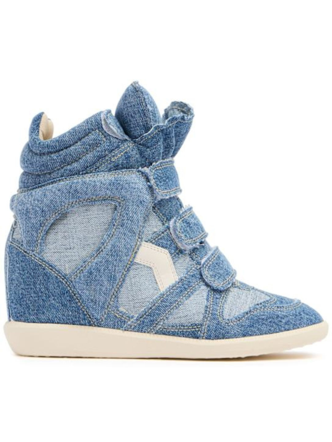 Isabel Marant Bekett Blue Denim Upper With Rubber Gum Sole