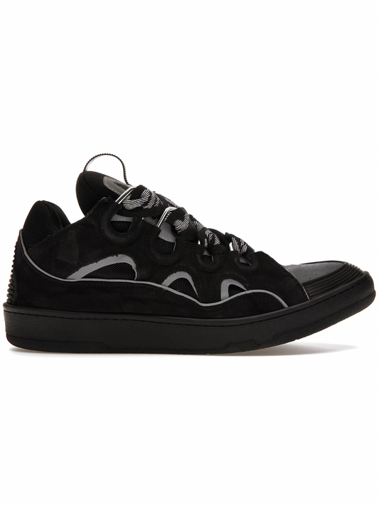 Lanvin Leather Curb Black Gray