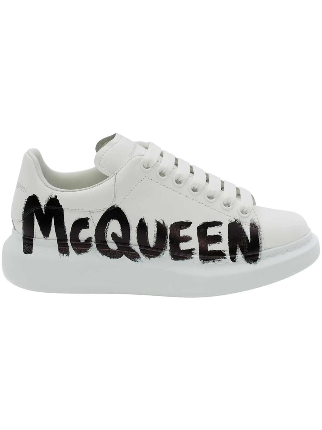 Alexander McQueen Oversized Graffiti White Black