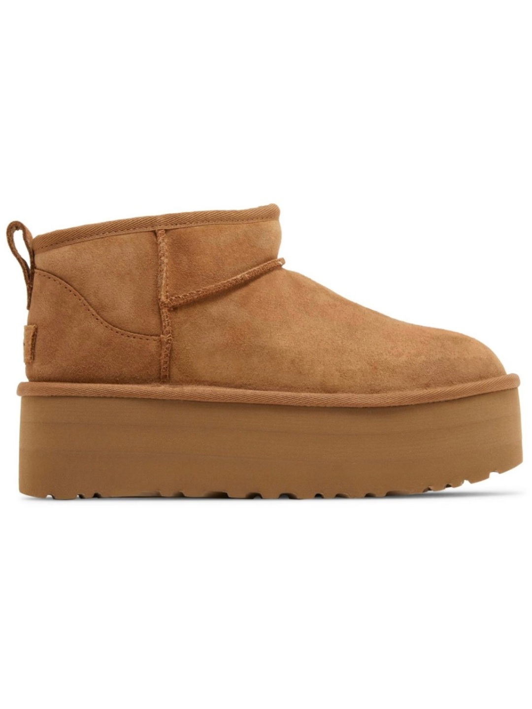 UGG Classic Ultra Mini Plateau-Boot Chestnut