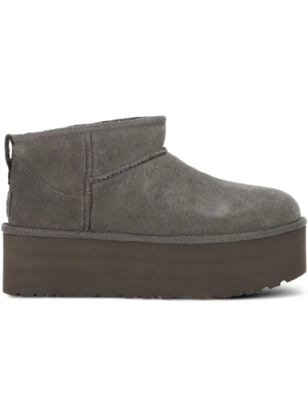 UGG Classic Ultra Mini Plateau-Boot Grey