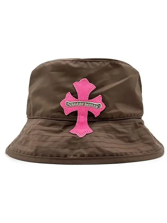 CHROME HEARTS Brown Patch Bucket Hat