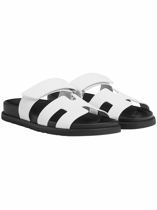 Hermes Chypre Sandals Blanc
