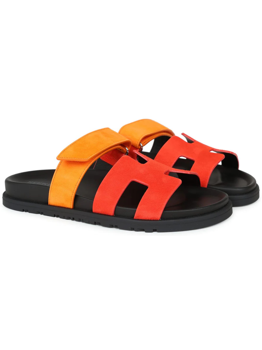 Hermes Chypre Sandals Rouge Ecarlate