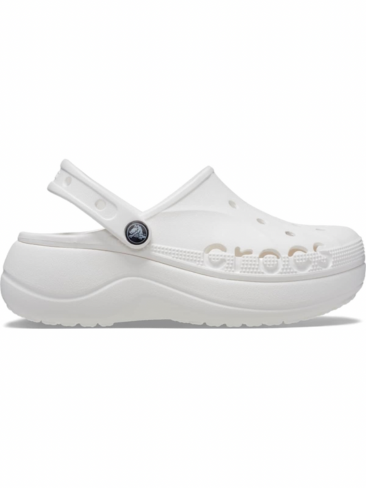 Crocs Baya Platform Clog White