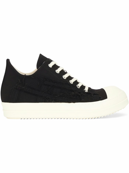Rick Owens DRKSHDW Slashed Denim Low Black Milk