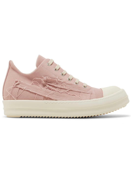 Rick Owens DRKSHDW Slashed Denim Low Faded Pink