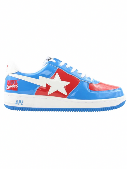 A Bathing Ape BAPE Sta Low Marvel Comics Captain America