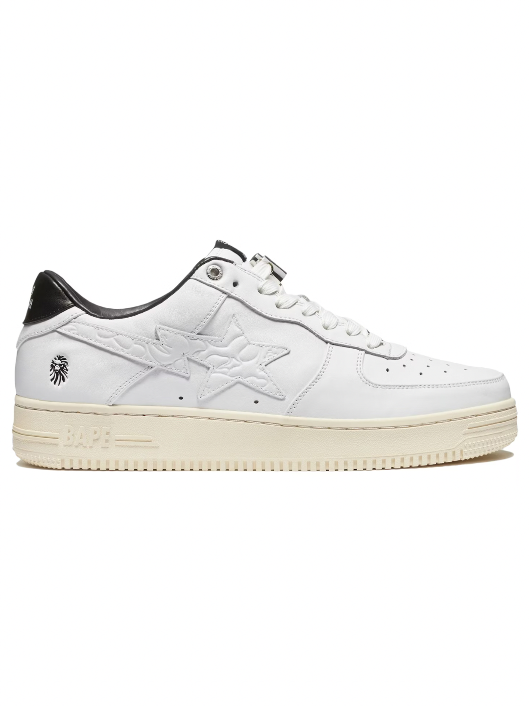 A Bathing Ape BAPE Sta Low STA Black White Silver