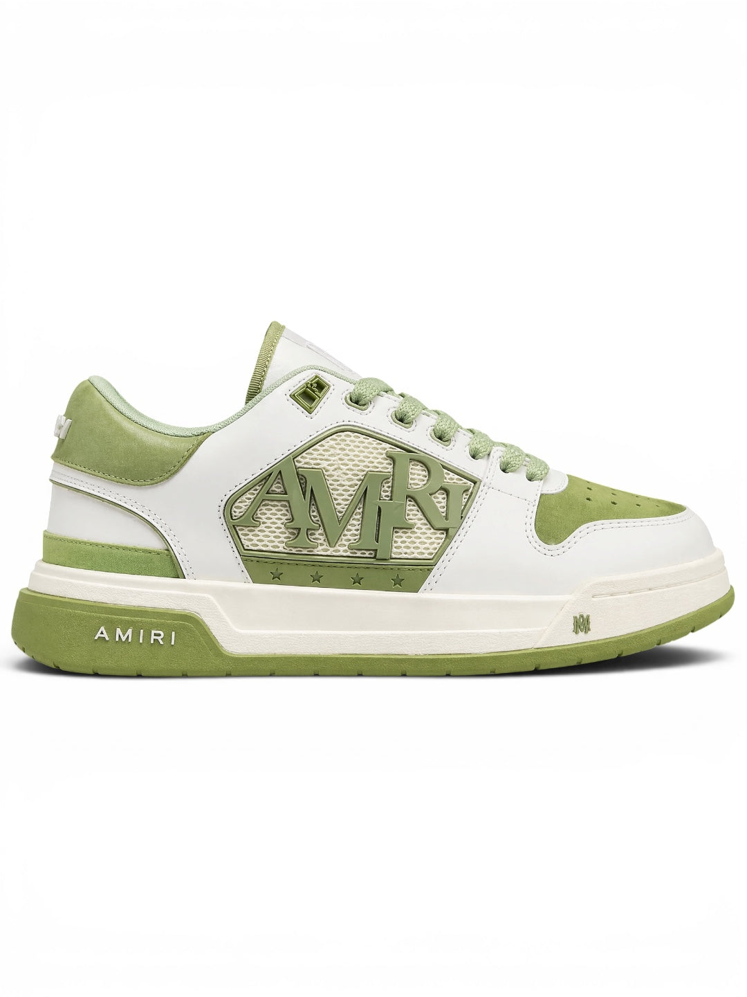 Amiri Classic Low White Green