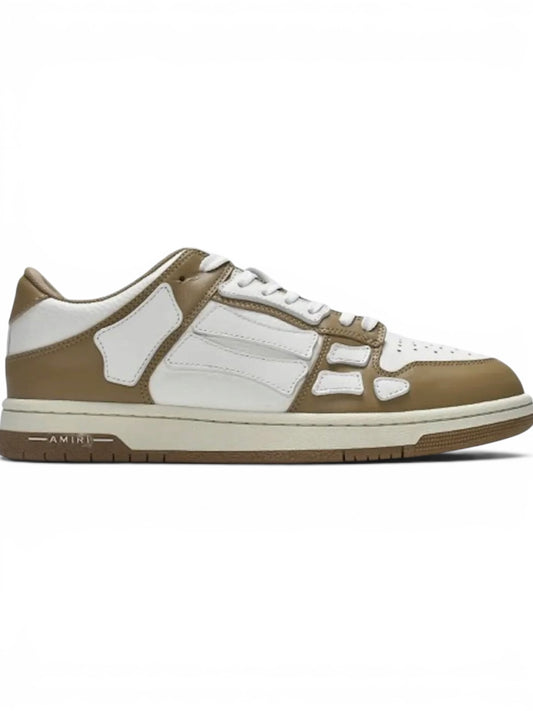 Amiri Skel Top Low White Brown
