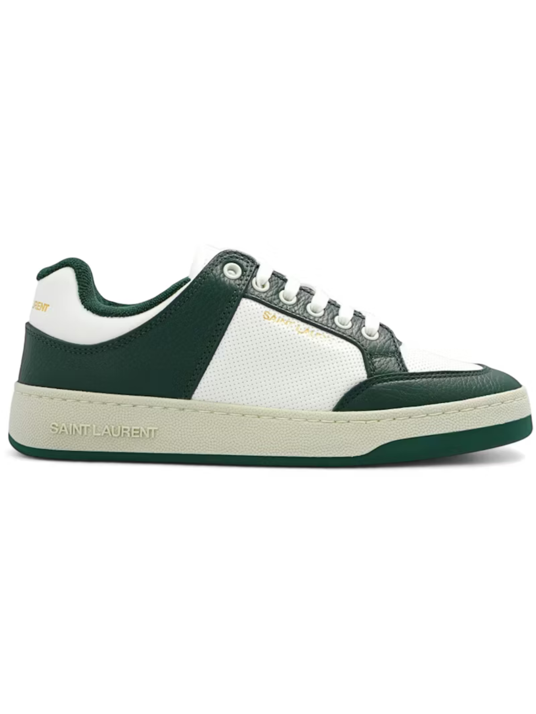 Saint Laurent SL/61 Low White Dark Green