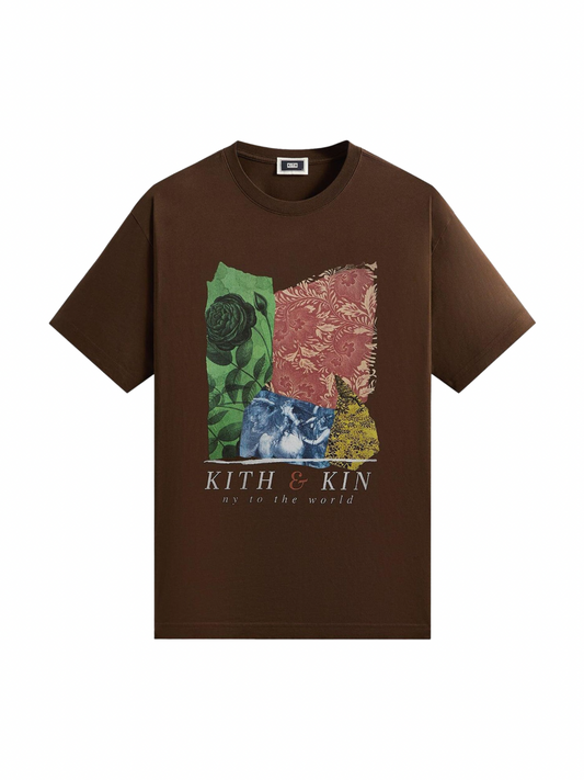 KITH & KIN “NY to the World” Vintage Collage Tee Brown