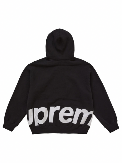 Supreme Big Logo Zip Up Hooded Sweatshirt Black