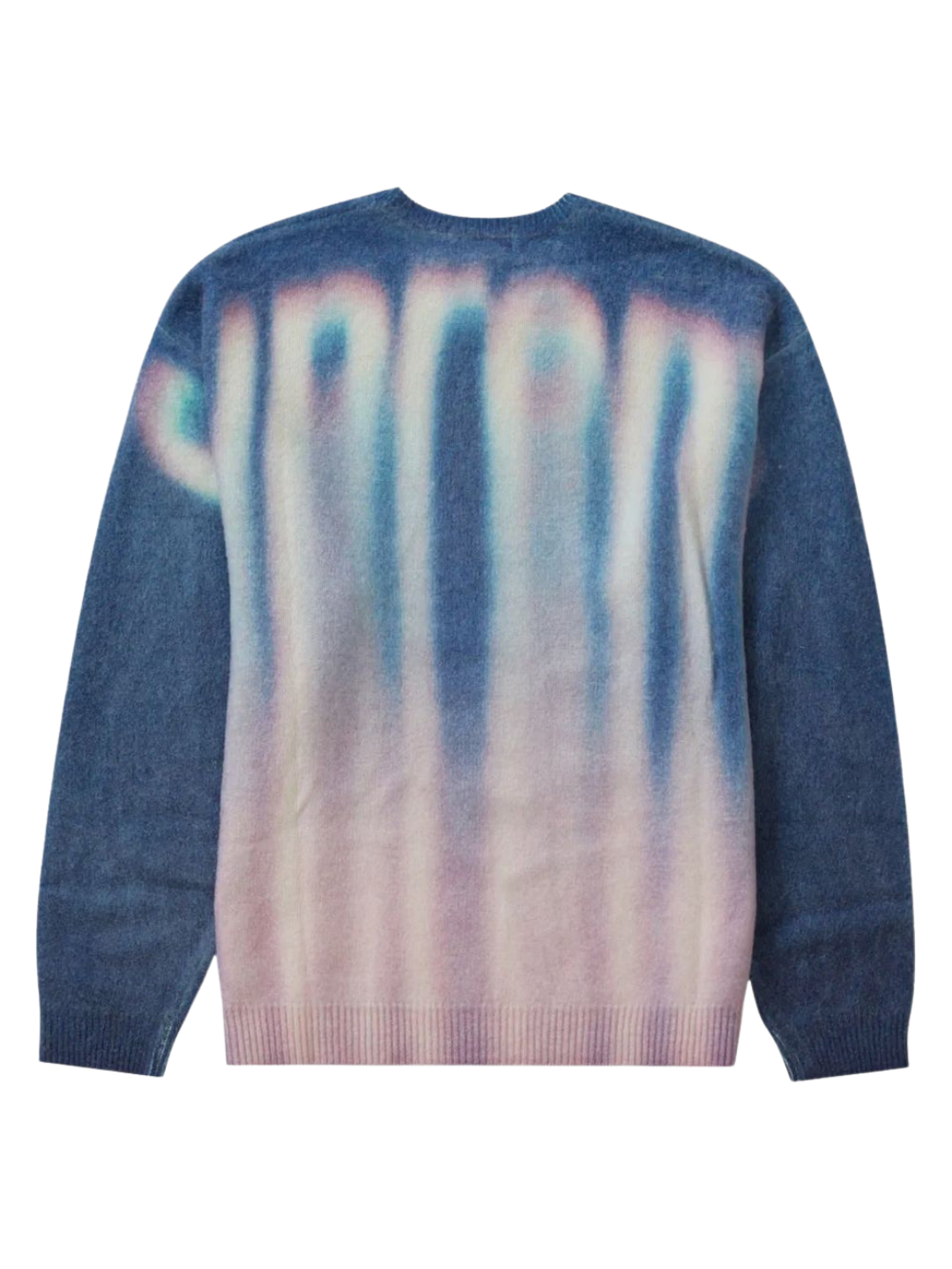 Supreme Blurred Logo Sweater Blue