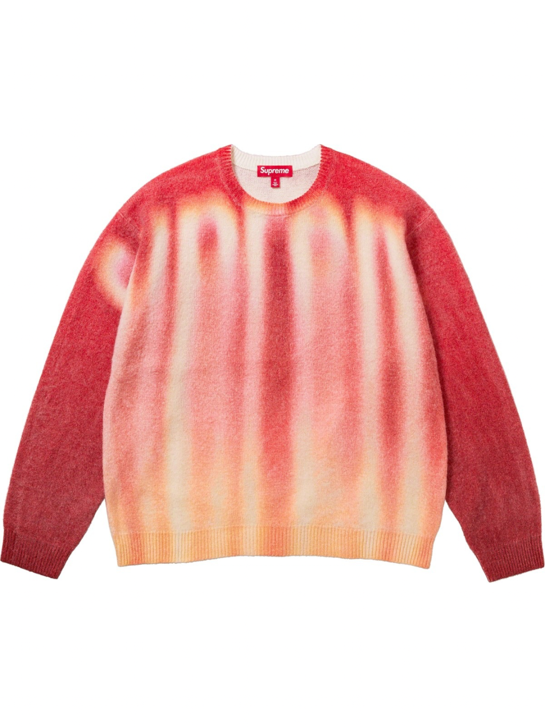 Supreme Blurred Logo Sweater Red