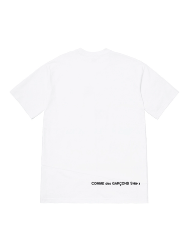 Supreme Comme Des Garcons Shirt Split Box Logo Tee White