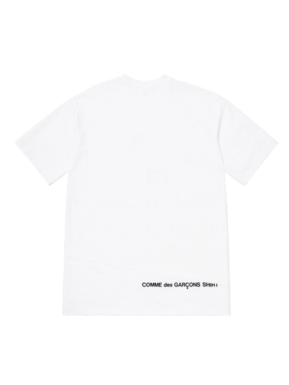 Supreme Comme Des Garcons Shirt Split Box Logo Tee White