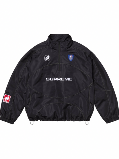 Supreme Reflective Piping Pullover Black
