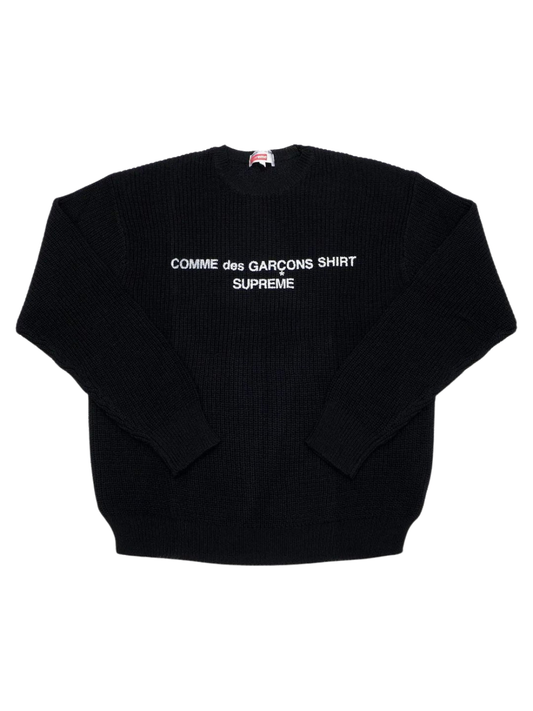 Supreme Comme Des Garcons Shirt Sweater Black