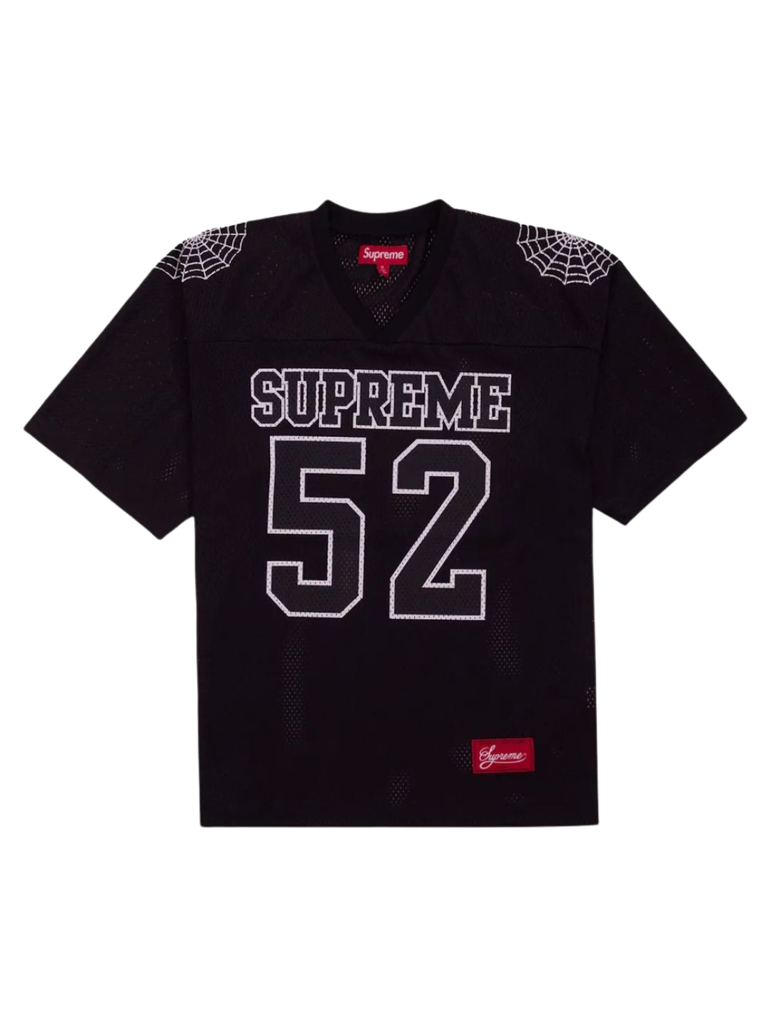 Supreme Spiderweb Football Jersey Black