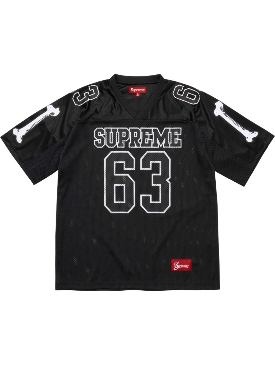 Supreme Bones Football Jersey Black