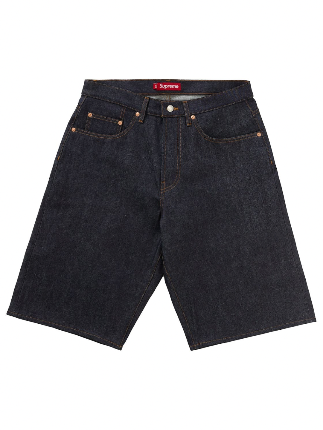 Supreme Rigid Baggy Selvedge Denim Short Rigid Indigo