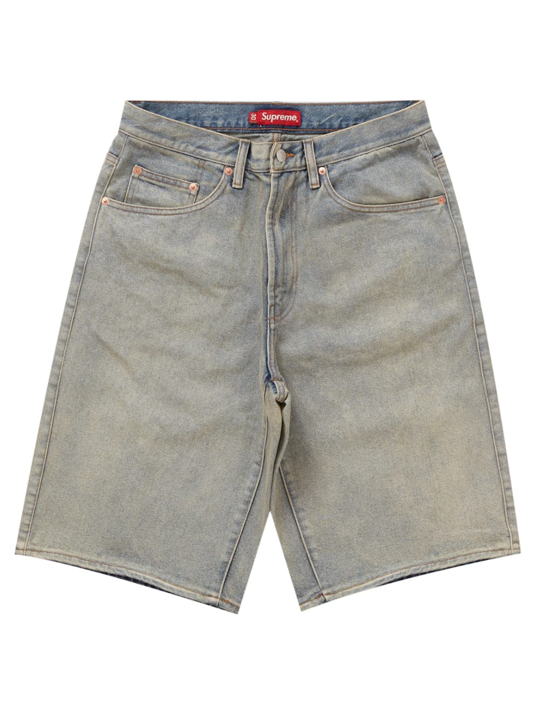 Supreme Baggy Denim Shorts Blue Indigo