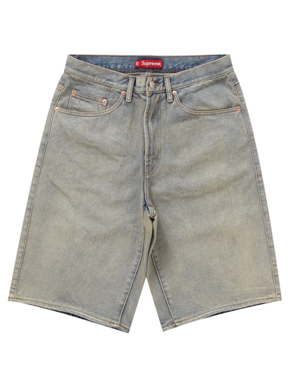 Supreme Baggy Denim Shorts Blue Indigo