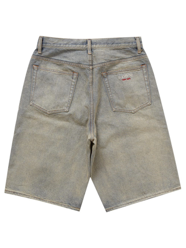 Supreme Baggy Denim Shorts Blue Indigo