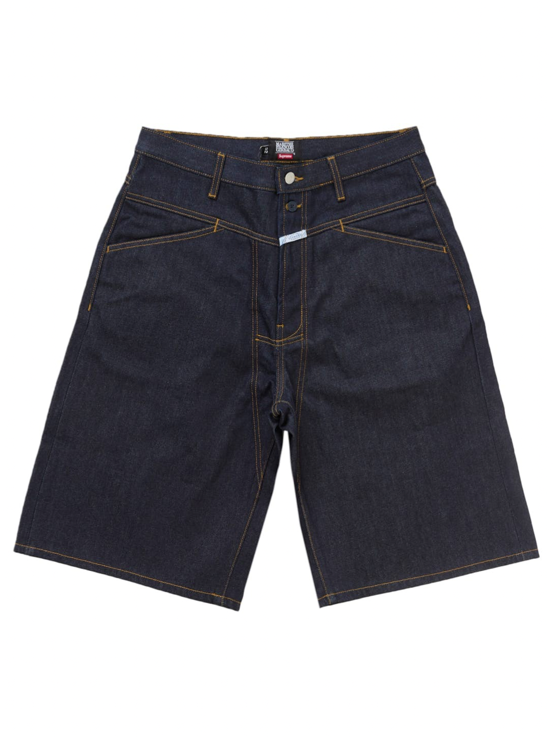 Supreme Marithé + François Girbaud X-Seam Baggy Denim Shorts Rigid Indigo