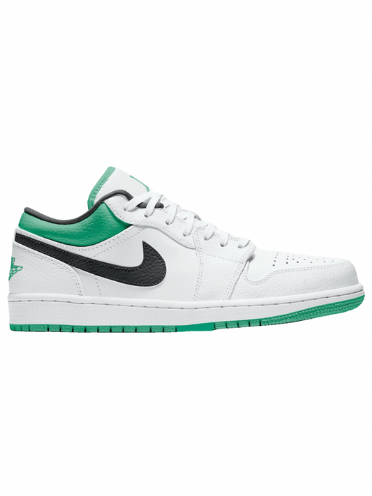 Jordan 1 Low White Lucky Green Black